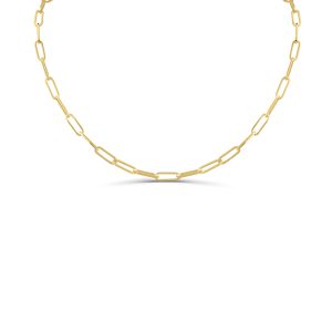 14k Paperclip chain Hollow 4mm 18 inch 4.10gr