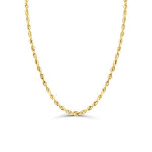 14k Rope Hollow chain